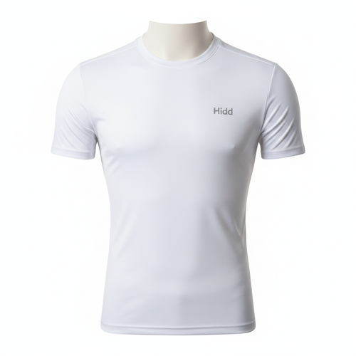 Hidd Sporty Muscle Fit Tee in White
