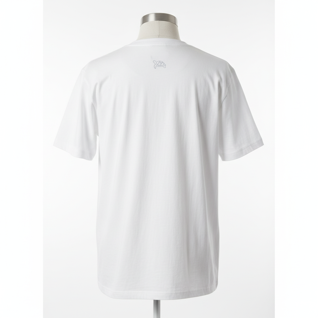 Hidd Classic Tee back with turtle graphic